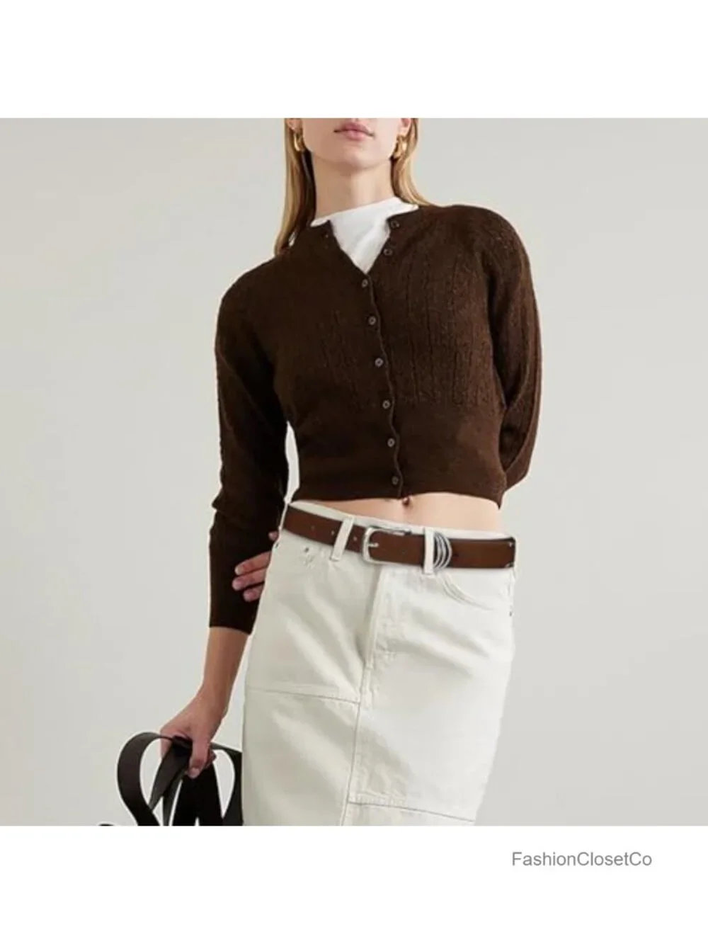 Women's Suede Leather Belt with Metal Buckle - Retro Vintage Waist Accessory